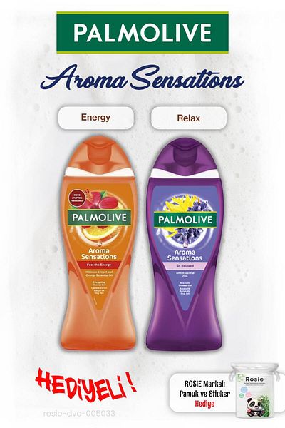 Palmolive Aroma Sensations 2-Pack 450 ml Shower Gel, Rosie Cotton Gift