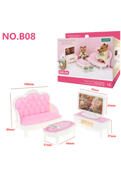 Choice12 B08 Forest Animal Family Dollhouse Furniture 1/12 Miniature Toys Gir...