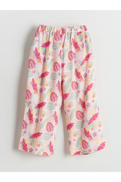 LC Waikiki Lcw Eco Girls' Loose Pants with Elastic Waist