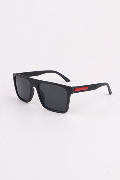 MACERATİ High Quality Unisex Black Rubber Sunglasses
