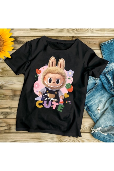 Generic Brand Labubu Super Cute Printed Printed Oversize Children's T-Shirt