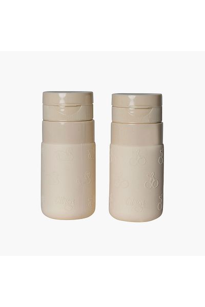 Citron Animal Embossed Squeeze Bottle - Set of 2