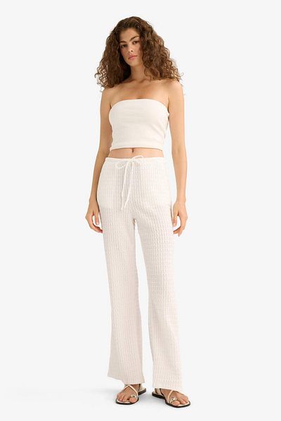 DeFacto Wide Leg Pocket Normal Waist Standard Size Wrinkle Pants F7659Ax25Au