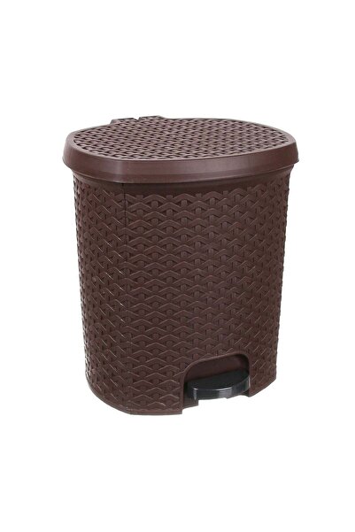 Eom Cos de gunoi ratan maro cu pedala 5 L