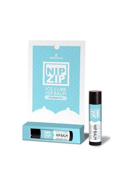 SENSUVA Balsam pentru mameloane Nip Zip cu ciocolată și mentă, 4g