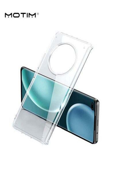 MOTIM Phone Case Compatible for Huawei Honor Magic 4/4 Pro Transparent Hard PC Back Soft Bumper Slim Cover