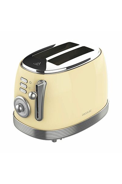 Perre Prăjitor de pâine Cecotec Vintage 800, 850 W, galben pal