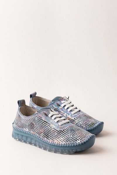 Gondol Genuine Leather Comfortable Flexible Light Sole Summer Shoes Kla.3623 Blue