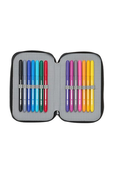 Star Wars Double Pencil Case Star Wars The Fighter, Black, 12.5 x 19.5 x 4 cm