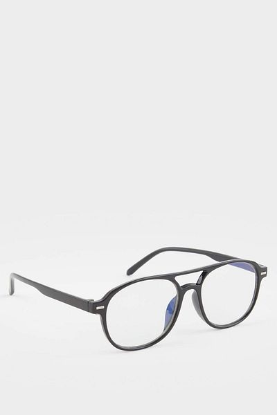 DeFacto Unisex Blue Glass Black Frame Reading Glasses F6067Axns