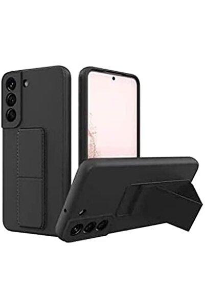Yuwell YU WELL Samsung Galaxy S22 Plus 3-in-1 Back Stand Case & Cover with Magnet Holder & Hand Grip Black