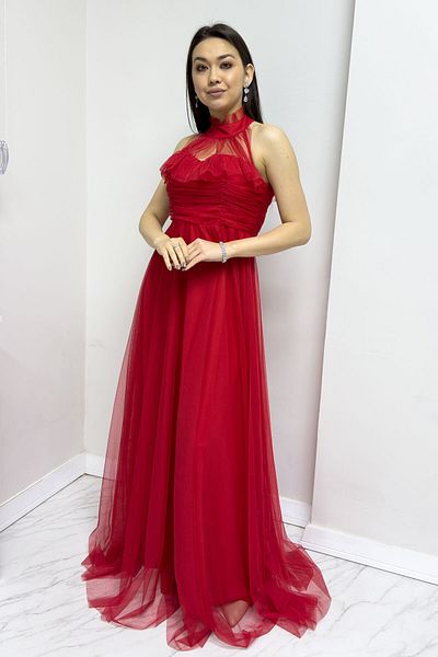 thezkscom Women's Draped Zero Sleeve Plus Size Evening Dress Burgundy/Red/Purple/White/Sax/Black/Emerald Green