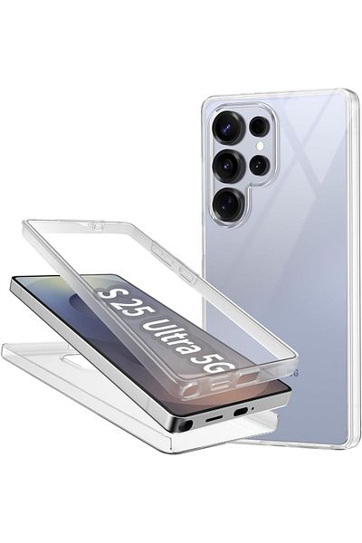ALC MOBILE 360 Case, compatible with Samsung Galaxy S25 Ultra, V2 Transparent front+back