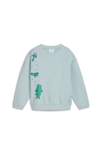 Puma Boys TROLLS Graphic Crew Sweat Top - Blue