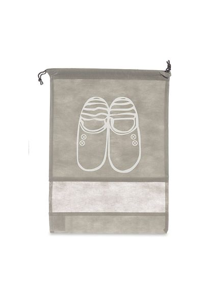 brand x Shoe Rack, Brand X, Grey Fabric PVC Material (31.5 x 1 x 43 cm)