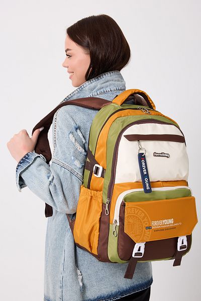 Forever Young Satin Quality Water Repellent Fabric Backpack