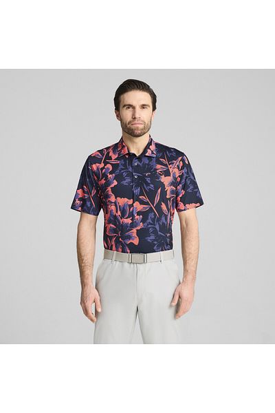 Puma Pánské golfové polo tričko MATTR Broken Flower