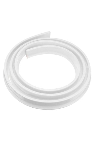 Blusmart Prag de duș flexibil, autoadeziv, rezistent la mucegai, impermeabil, 1 m, gri
