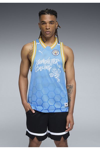 Puma Pánský basketbalový dres HOOPS x MANCHESTER CITY