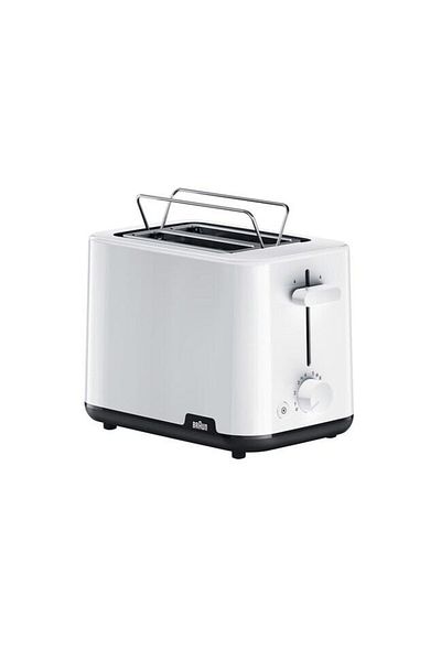 Braun Prăjitor de pâine, Braun HT1010WH, 900 W, Alb