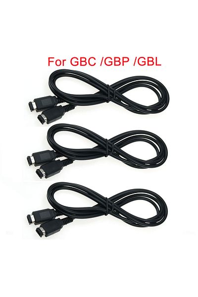 JCD كابل توصيل مباشر بطول 1.2 متر لـ GBC، 3 قطع JCD، لـ GBA، للاعبين، خط اتصال مباشر، كابل توصيل لـ GameBoy Advance GBA S
