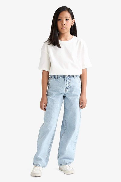 DeFacto Pantaloni largi din denim pentru fete E9833A825AU