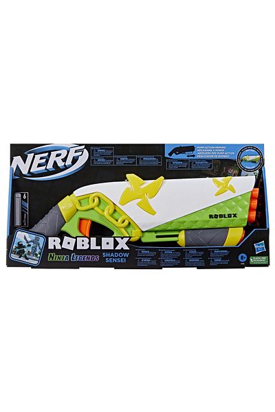Nerf Roblox Ninja Legends Shadow Sensei Blaster, 6 Darts