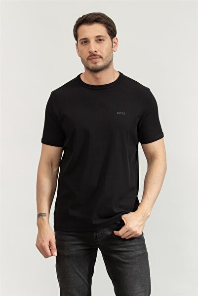 BOSS Erkek Bisiklet Yaka T-Shirt