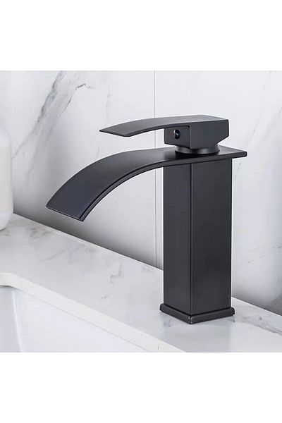 CLAUSTEEL Washbasin Faucet, Waterfall, SS, Ceramic Valve, 18 cm