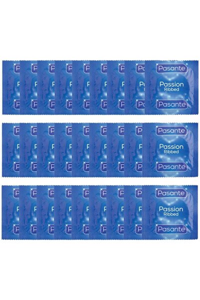 PASANTE Prezervative Ribbed Passion, 144 bucăți