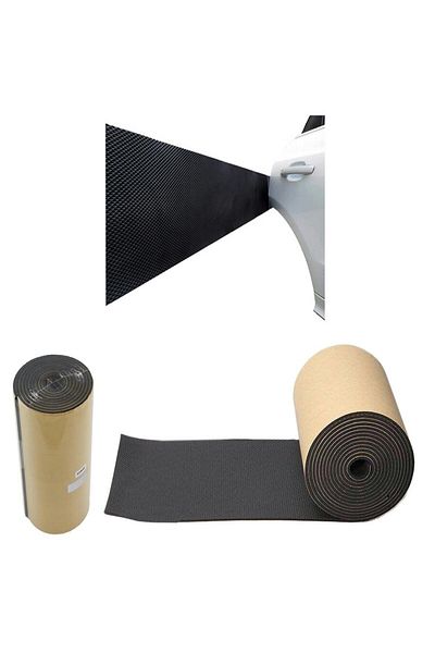 Aptel Car protection for garage, self-adhesive, black, 200x20x0.4 cm
