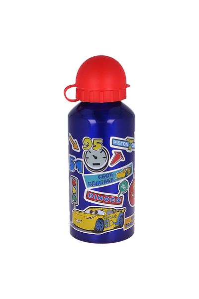 CARS Sticla de apa, pentru copii, din aluminiu, fara BPA, multicolor, 400 ml, Cars