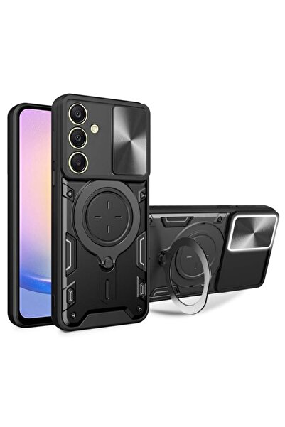 SKYDDAR INNOVATION Husă pentru Samsung Galaxy A25 5G, CamGuard Pro, inel magn...