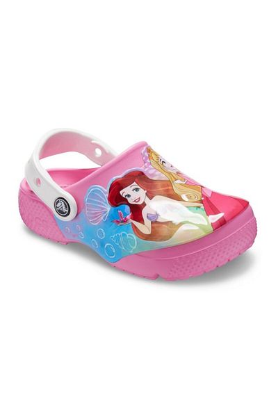 Crocs Saboti Crocs Fun Lab Disney Princess Patch Clog Roz - Pink Lemonade 19-20 EU - C4 US