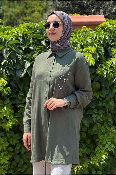 Moda Rosa 25Y7028 - Khaki - Style Shirt