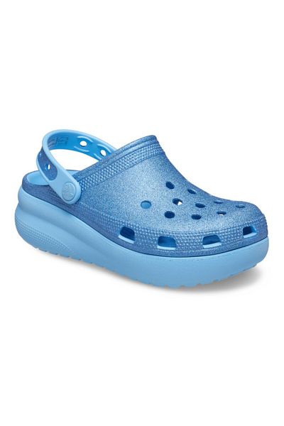 Crocs Saboți Crocs Classic Glitter Cutie Clog Kids 29-30 EU - C12 US Albastru - Oxygen