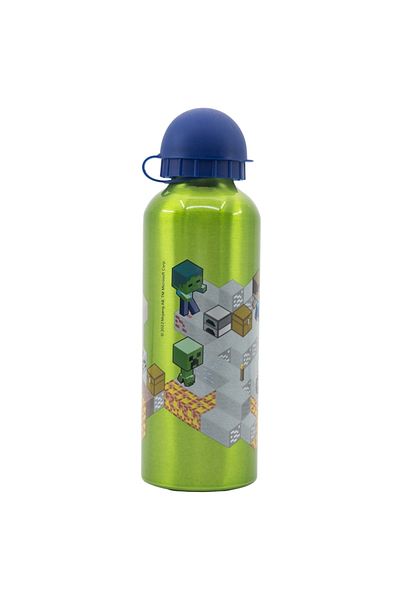MINECRAFT Water bottle, for children, made of aluminum, BPA-free, multicolor, 530 ml, Minecraft
