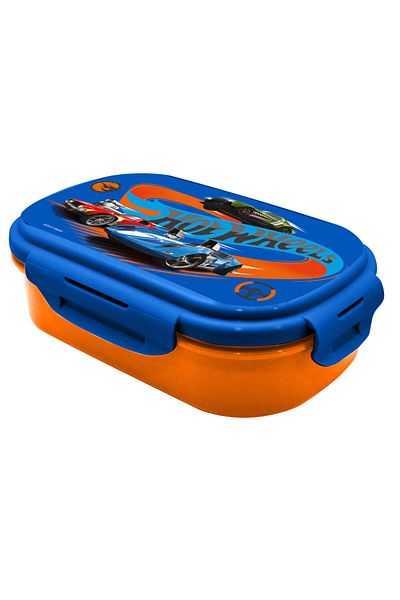 HOT WHEELS Sandwich box with cutlery, BPA-free, multicolor, 21x14x6 cm, Hot Wheels