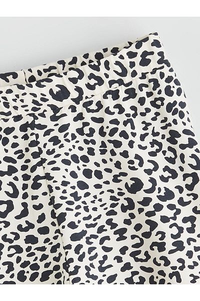 LC Waikiki Leggings scurti pentru fete cu model leopard cu talie elastică sezon nou - S5GA56Z4