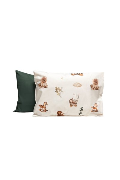 MundoLindo 100% Cotton 2-Piece Pillow Case Baby & Kids 35X45 cm Nostalgia Toys