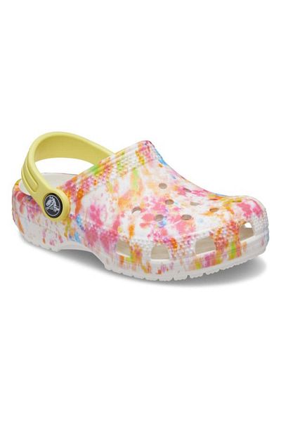 Crocs Saboți Classic Tie-dye Graphic New Clog Toddlers 20-21 Eu - C5 Us Portocaliu