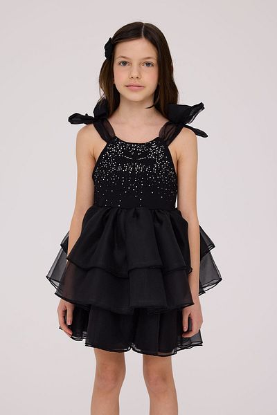 Tyess Girl Black Dress