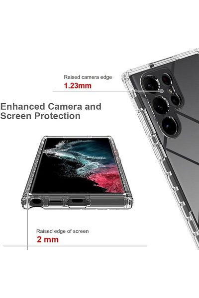 ALC MOBILE 360 Case, compatible with Samsung Galaxy S24 Ultra, V2 Transparent front+back