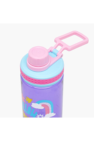 Icon Graphic Print Water Bottle - 700 ml