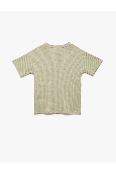 Koton Short Sleeve Crew Neck Cotton Oversize T-Shirt