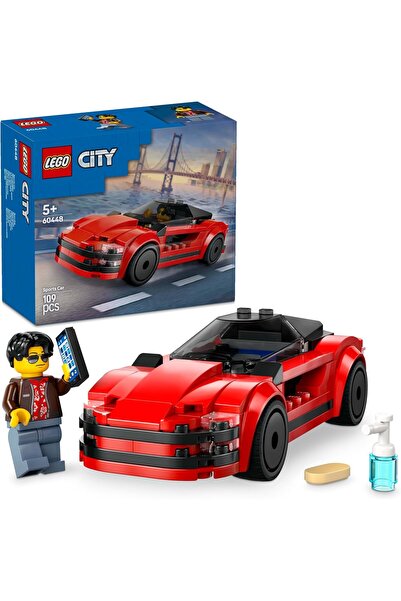 LEGO City Red Sports Car Toy - Race Car Toys for 5+ Year Old Boys & Girls - E...