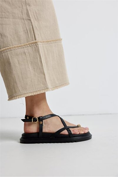 Ayakkabı Vakti Sandale de zi cu zi pentru femei Trend Carlo cu inele pentru degete