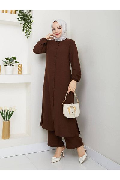 MODA EGE Ayrobin Fabric Long Double Suit
