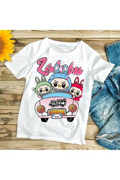 Infire clothing Labubu Arabada Printed Printed Oversize Children's T-Shirt