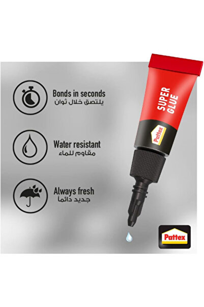 Pattex Mini Dose Extra-Strength Long-Lasting Liquid Super Glue 1 g